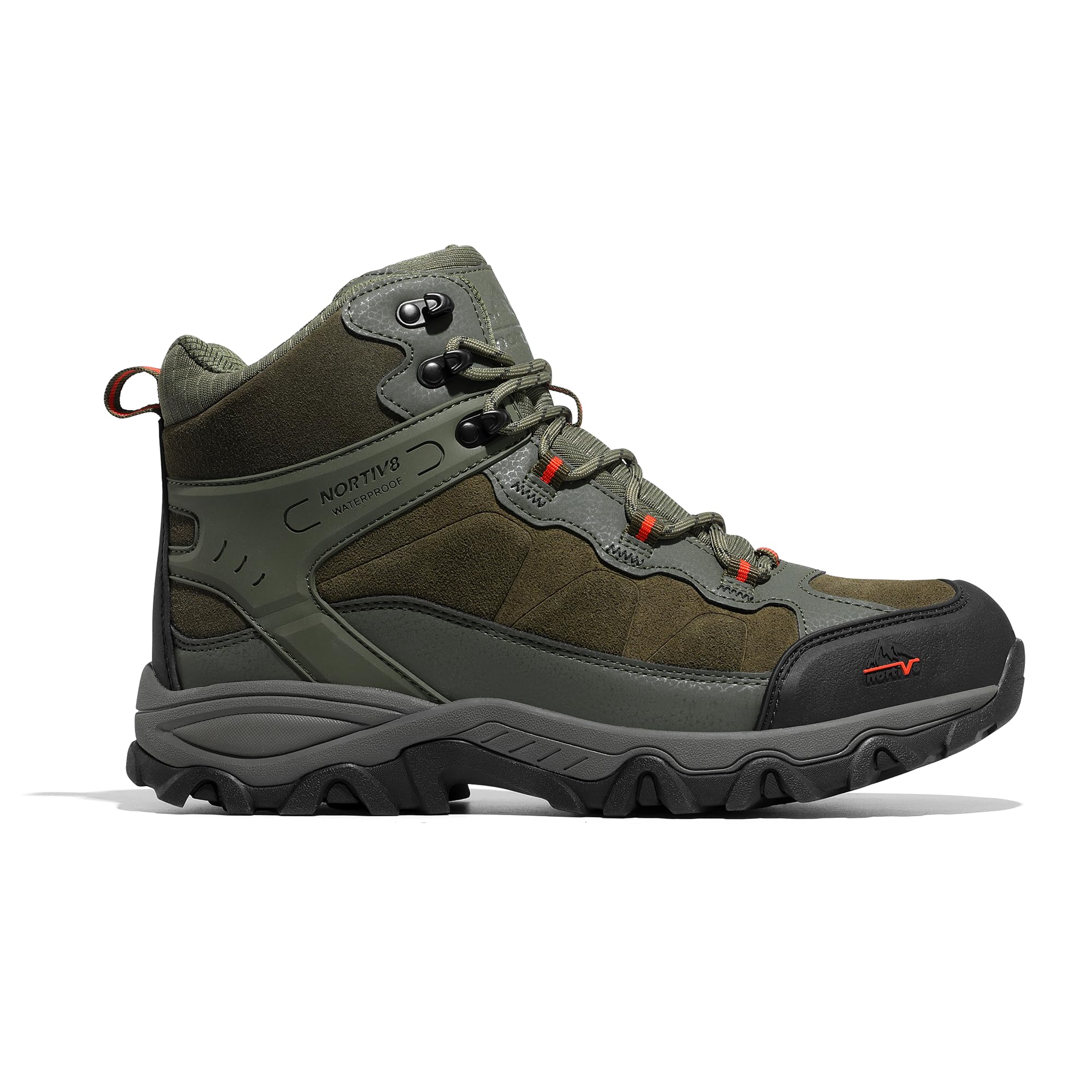 Foto 4 pulgar | Botas De Senderismo Nortiv 8 Paladin Impermeables Para Hombre, Color Verde Militar - Venta Internacional.