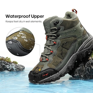 Foto 7 | Botas De Senderismo Nortiv 8 Paladin Impermeables Para Hombre, Color Verde Militar - Venta Internacional.