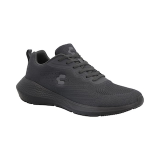 Foto 1 | Tenis Hombre Charly Textil Deportivo Durable Caminar Correr Deportivo Ajustable Cordones Suela Plana Gris
