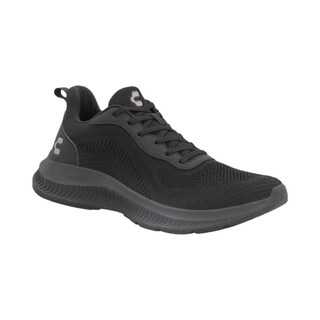 Foto 1 | Tenis Hombre Charly Textil Durable Resistente Caminar Correr Deportivo Ajustable Agujetas Casual Sue Negro
