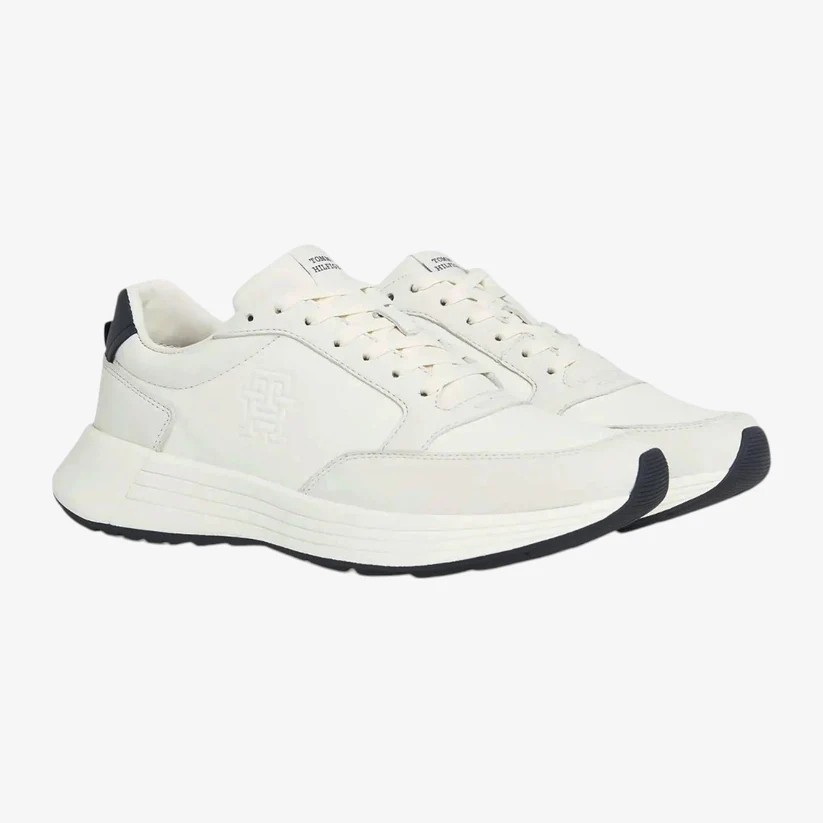 Foto 4 pulgar | Tenis Tommy Hilfiger Classic Runner Blanco Para Hombre - Original