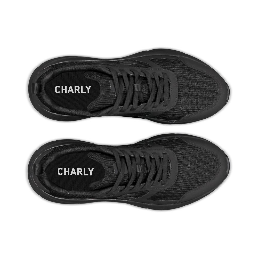 Foto 5 pulgar | Tenis Charly Hombre Correr Comodo Textiles Negro