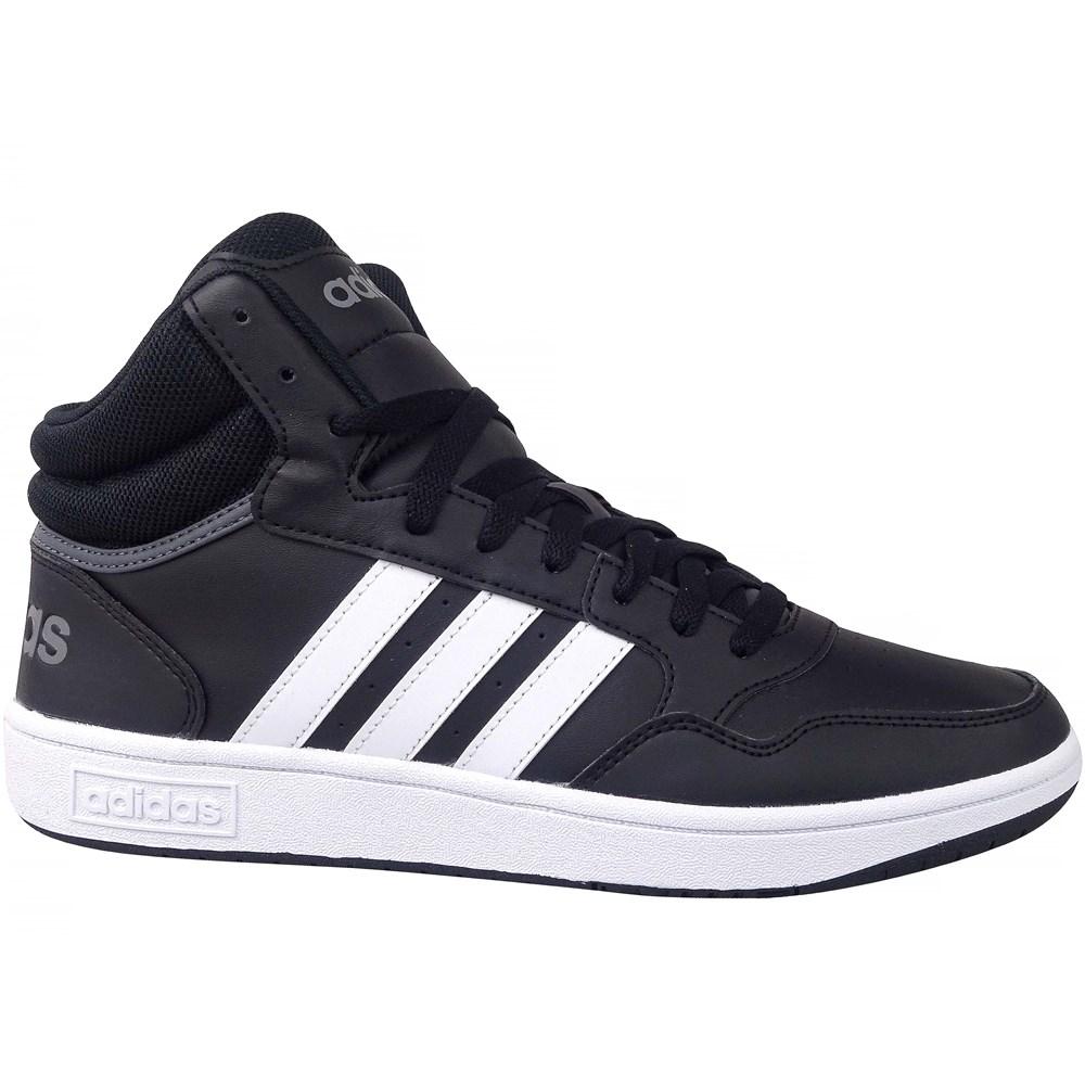 Foto 2 pulgar | Tenis Adidas Hoops 3.0 Mid Classic Vintage Negros Unisex