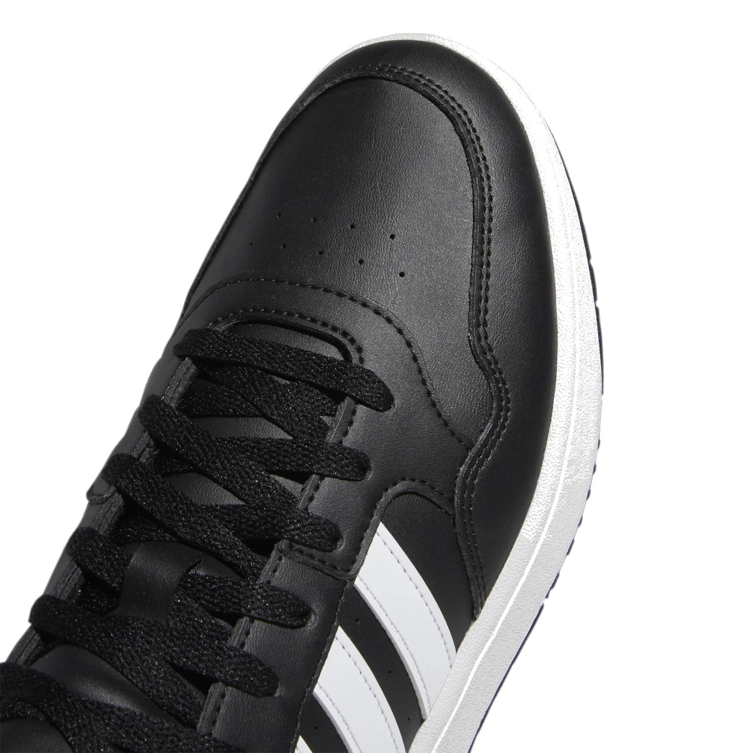 Foto 4 pulgar | Tenis Adidas Hoops 3.0 Mid Classic Vintage Negros Unisex