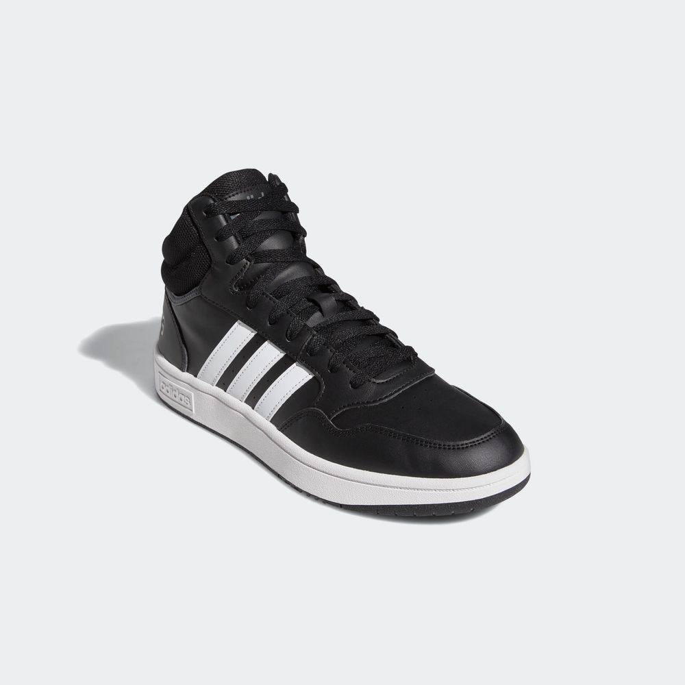 Foto 7 pulgar | Tenis Adidas Hoops 3.0 Mid Classic Vintage Negros Unisex