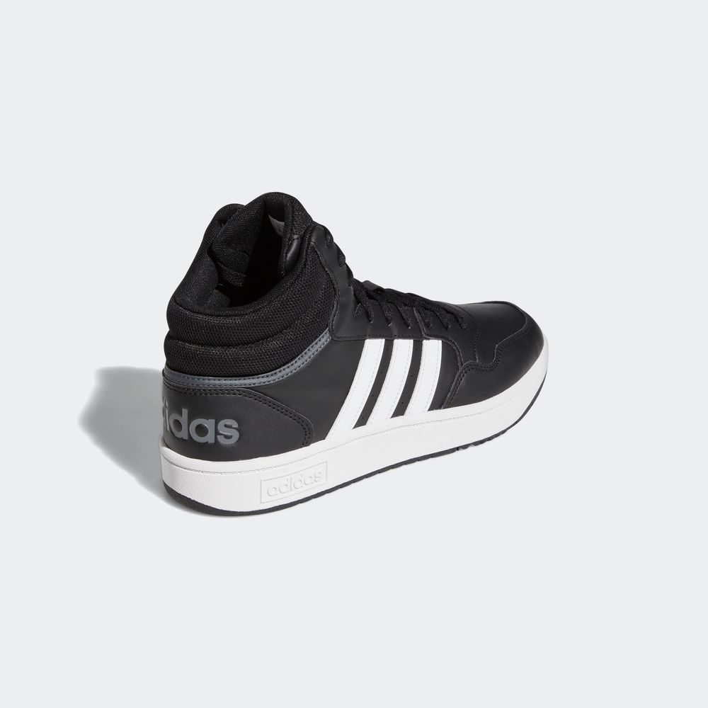 Foto 8 pulgar | Tenis Adidas Hoops 3.0 Mid Classic Vintage Negros Unisex