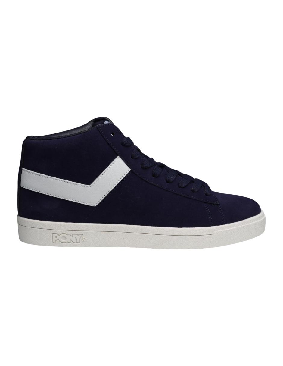 Tenis Deportivos Pony Top Star Hi Navy color Azul Marino Unisex