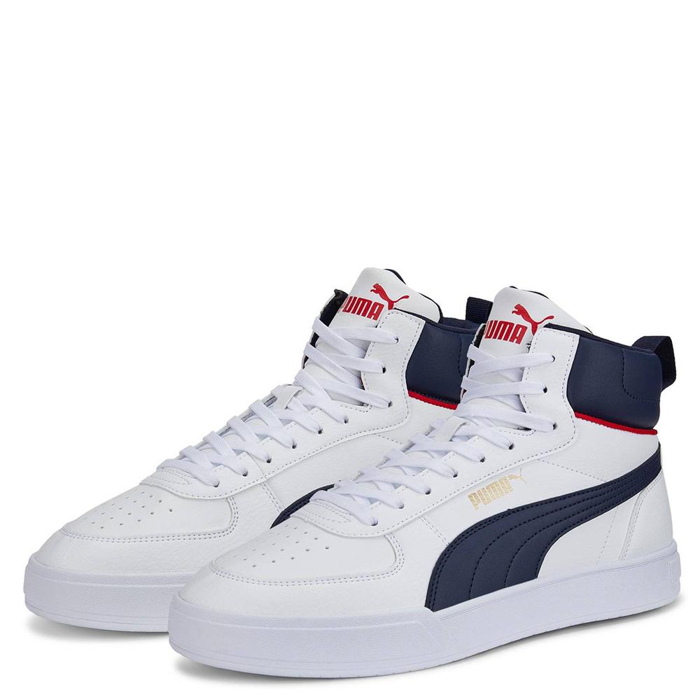 Foto 4 pulgar | Tenis para Hombre Puma Caven Mid Blanco