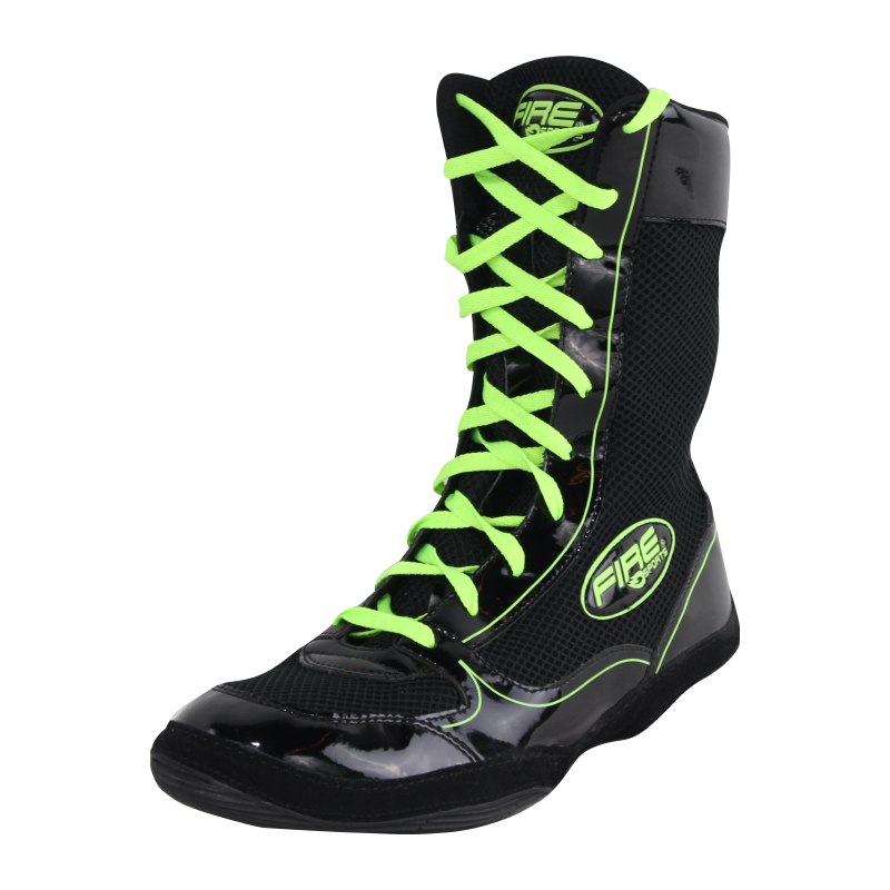 Foto 4 pulgar | Zapatilla Larga para Boxeo Fire Sports Negra Unisex