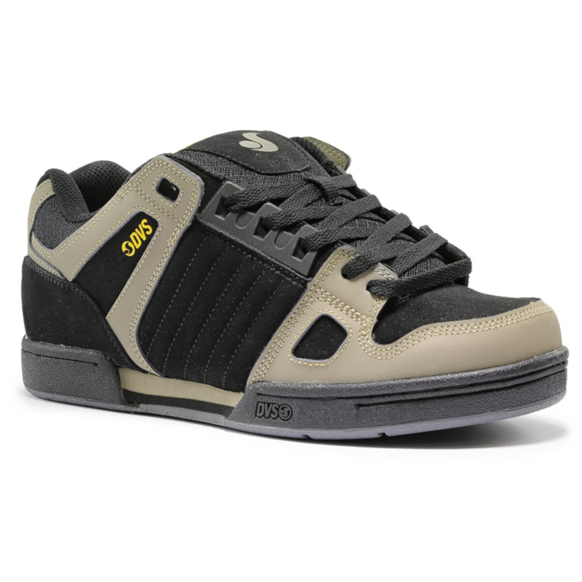 Tenis DVS CELSIUS965 Blk Brd Yel Nbk para Skateboarding