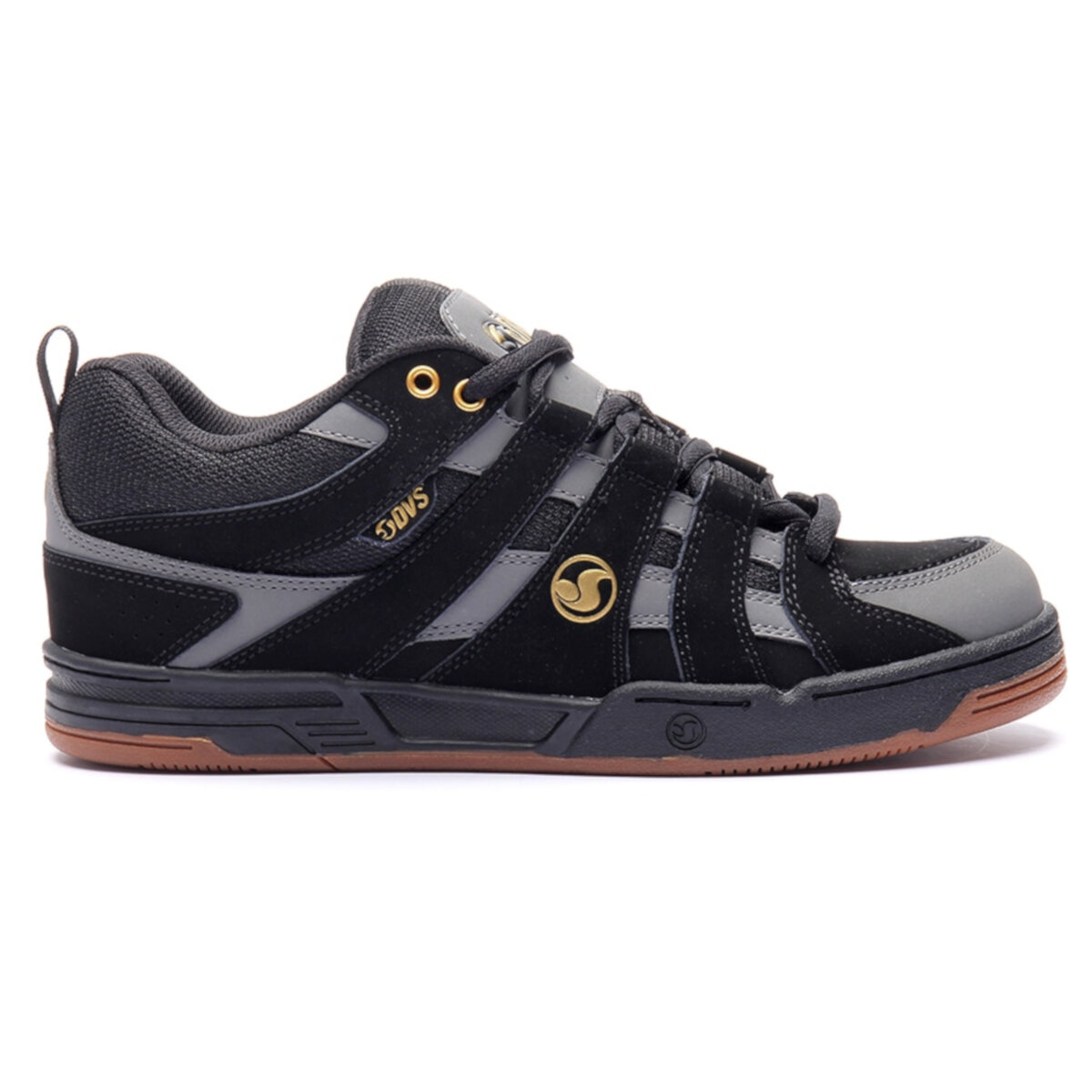 Foto 4 pulgar | Tenis Dvs Primo 002 Negro Charcoal Gold Nubuck Para Skateboarding