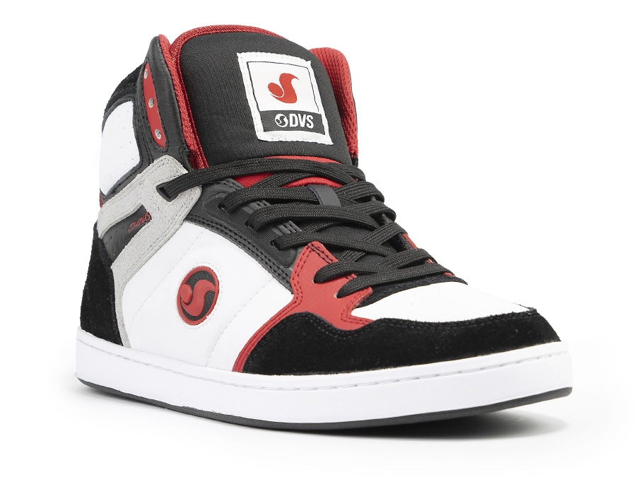 Foto 2 pulgar | Tenis DVS Honcho 100 White Black Red Suede para Skateboarding