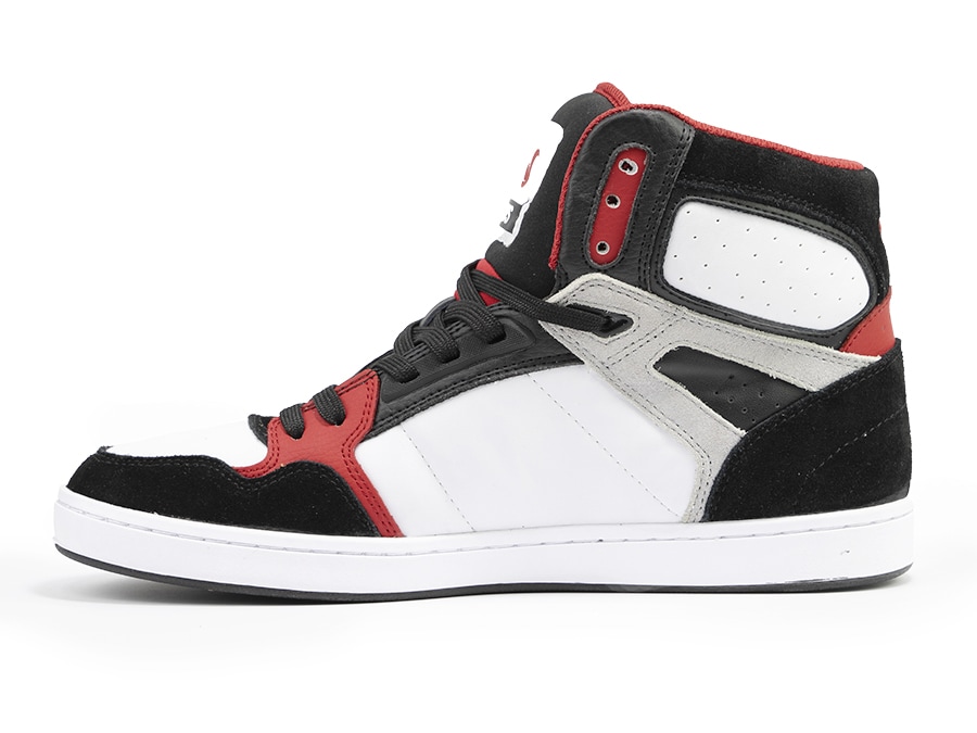 Foto 3 pulgar | Tenis DVS Honcho 100 White Black Red Suede para Skateboarding