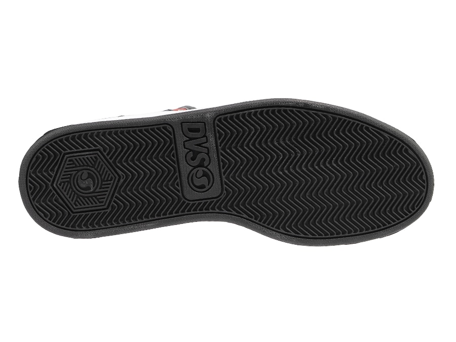 Foto 5 pulgar | Tenis DVS Honcho 100 White Black Red Suede para Skateboarding