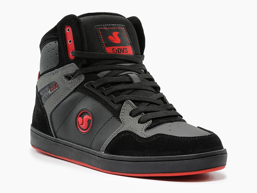 Foto 2 pulgar | Tenis DVS Honcho 006 Black Charcoal Red Suede para Skateboarding