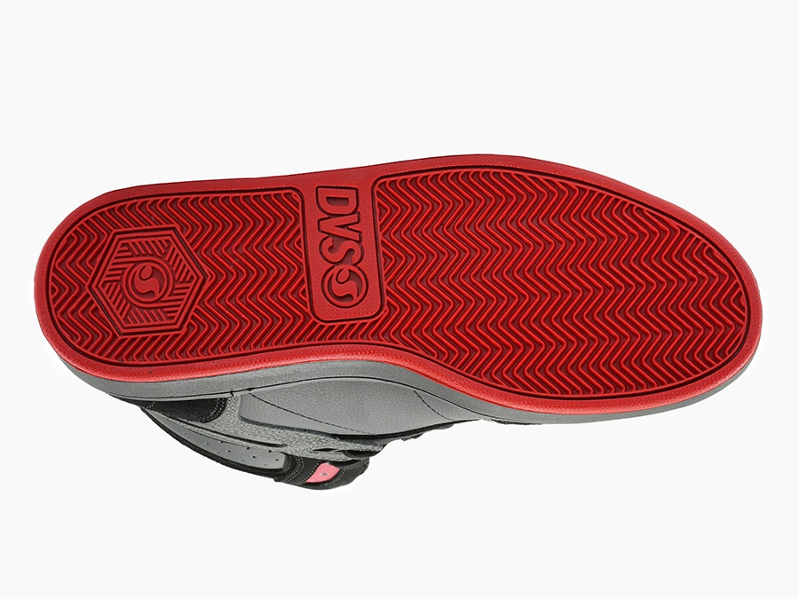 Foto 5 pulgar | Tenis DVS Honcho 006 Black Charcoal Red Suede para Skateboarding