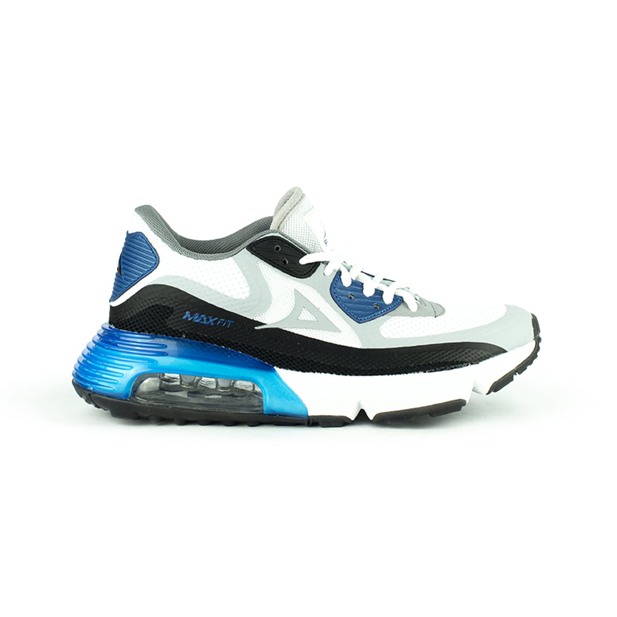 Tenis azul con online gris