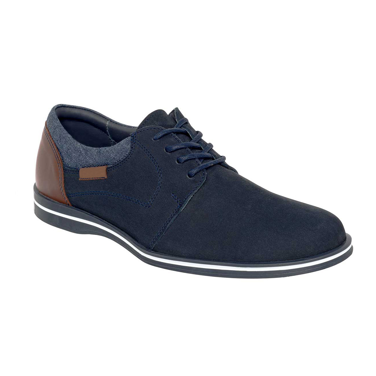 Zapatos Oxford RBCollection 84464 color Azul Exterior Piel