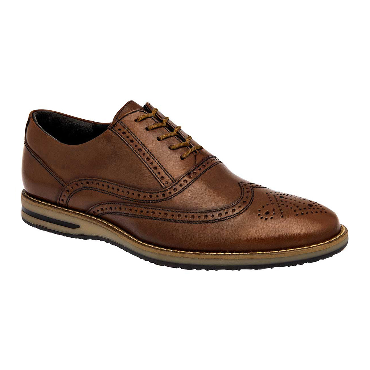 Foto 2 pulgar | Oxfords Rbcollection Exterior Piel Color Café