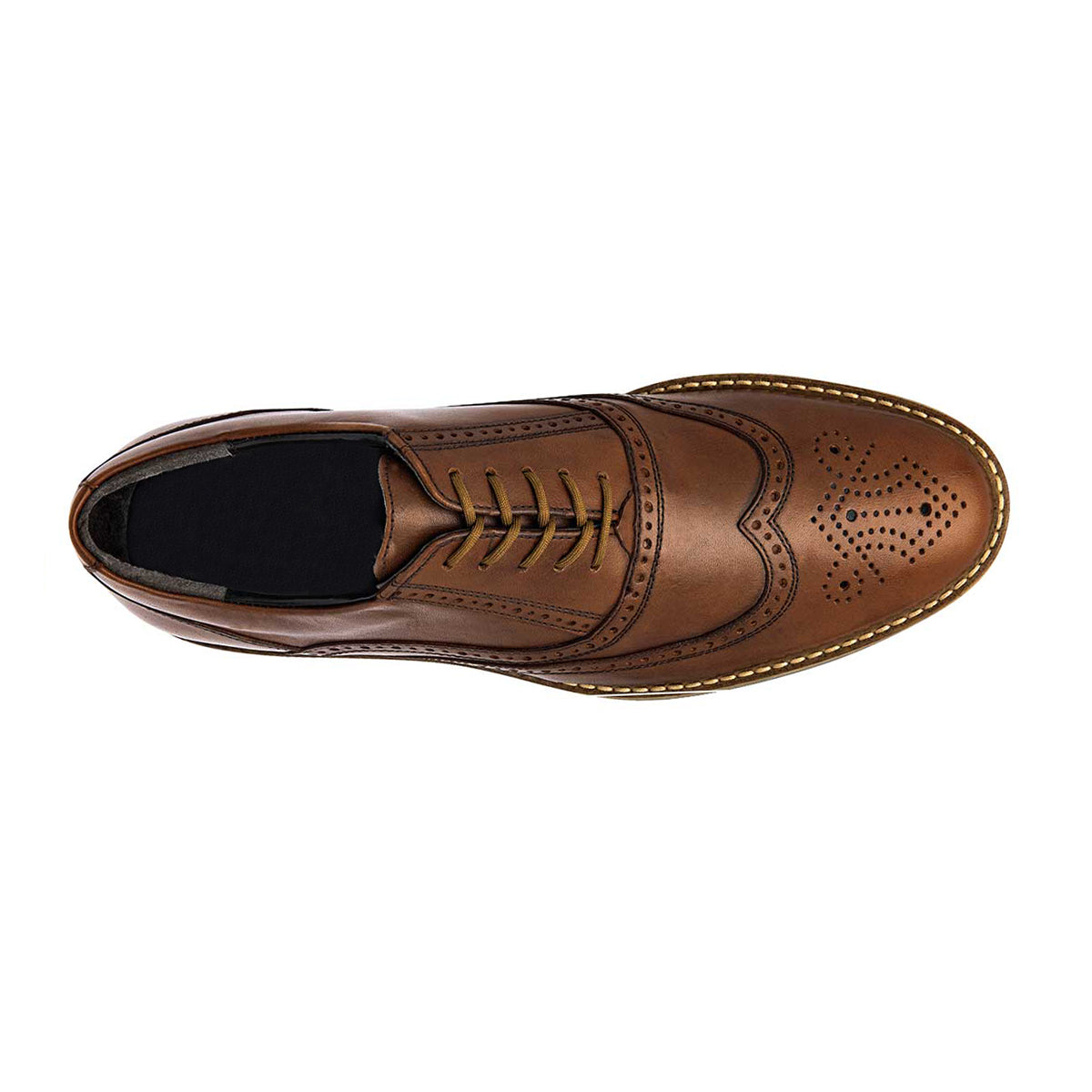 Foto 3 pulgar | Oxfords Rbcollection Exterior Piel Color Café