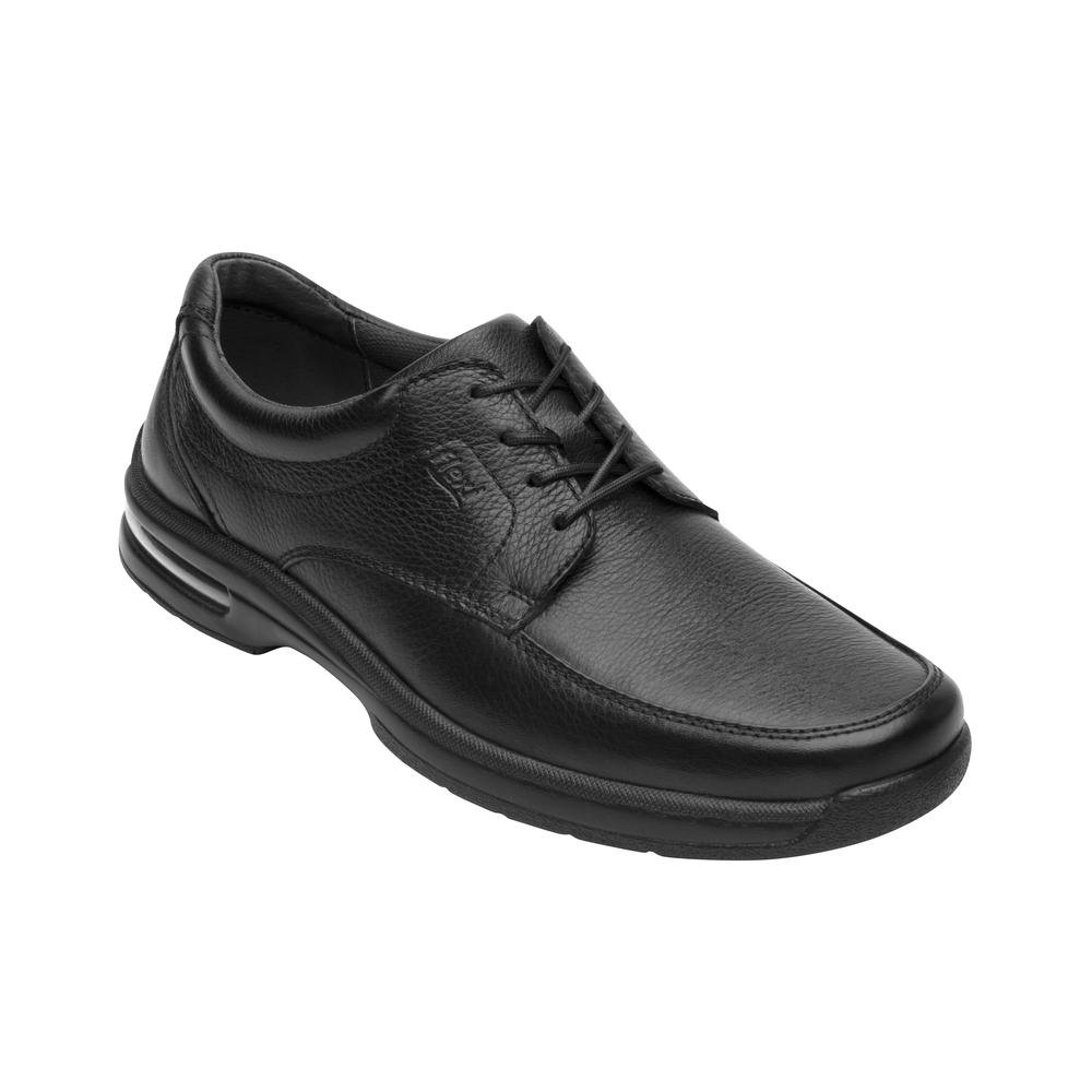 Derby Flexi Para Hombre Estilo 402808 Negro Confort Color Negro