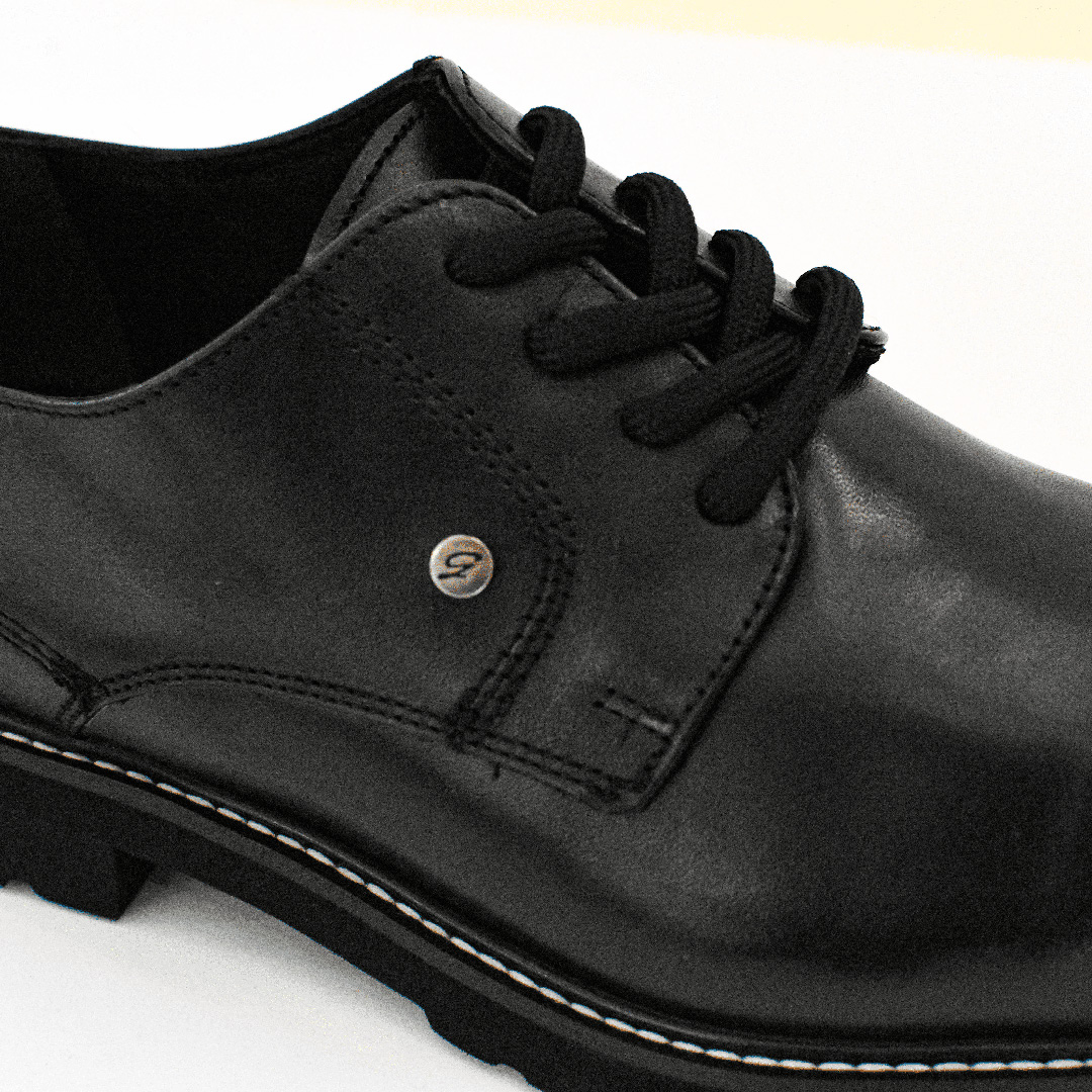 Foto 4 pulgar | Zapatos de Vestir Benissimo Piel Negro para Hombre