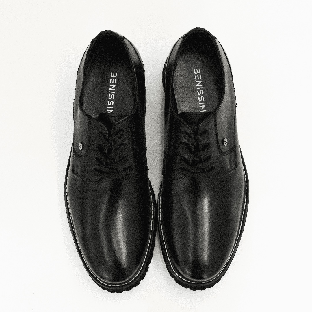 Foto 6 pulgar | Zapatos de Vestir Benissimo Piel Negro para Hombre