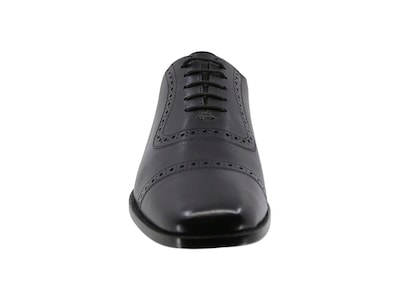 Foto 3 | Zapato Bostoniano Suela de Cuero Triples Firenze 36151 Negros para Hombre