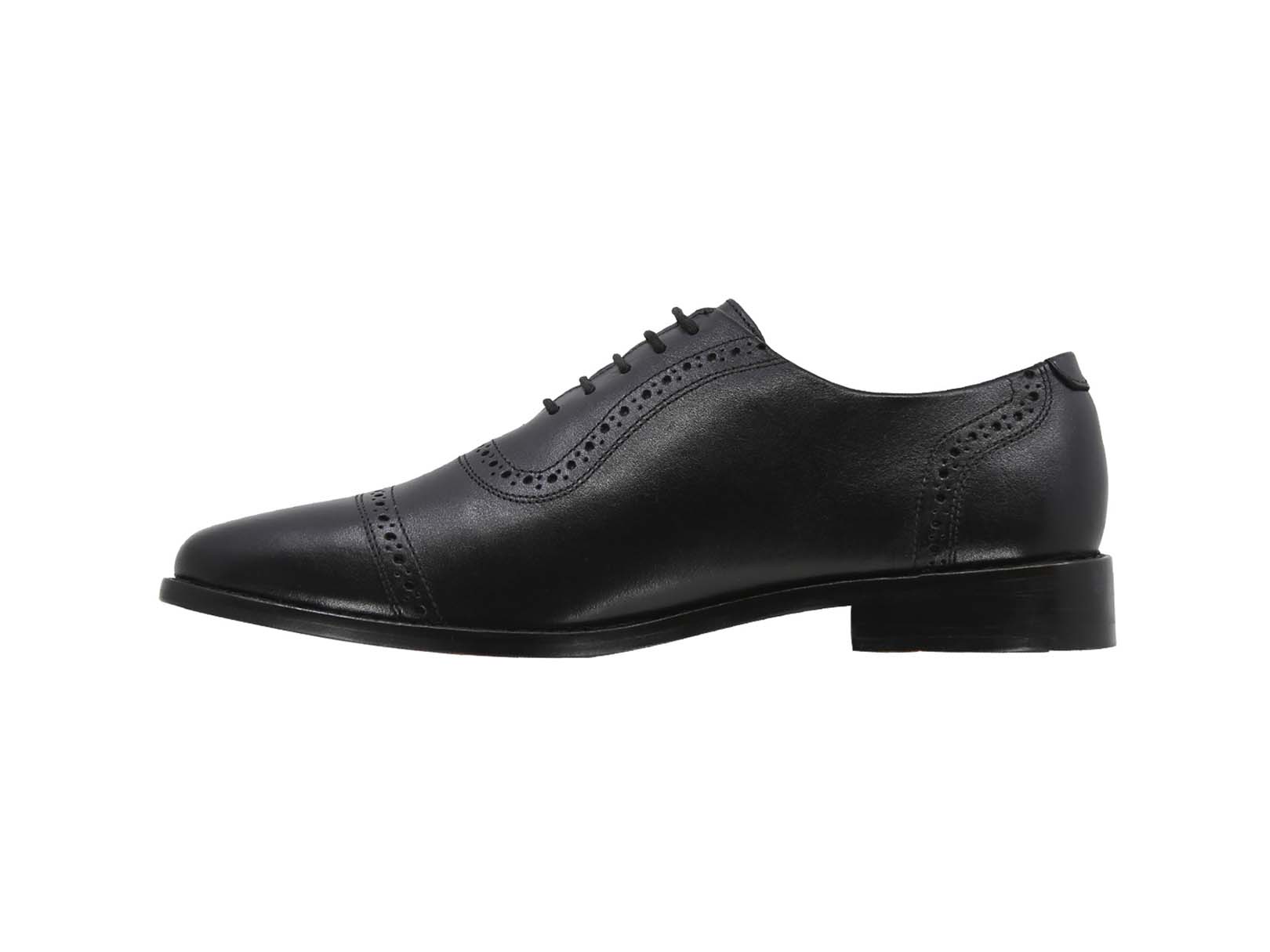 Foto 4 | Zapato Bostoniano Suela de Cuero Triples Firenze 36151 Negros para Hombre