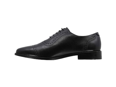 Foto 4 | Zapato Bostoniano Suela de Cuero Triples Firenze 36151 Negros para Hombre