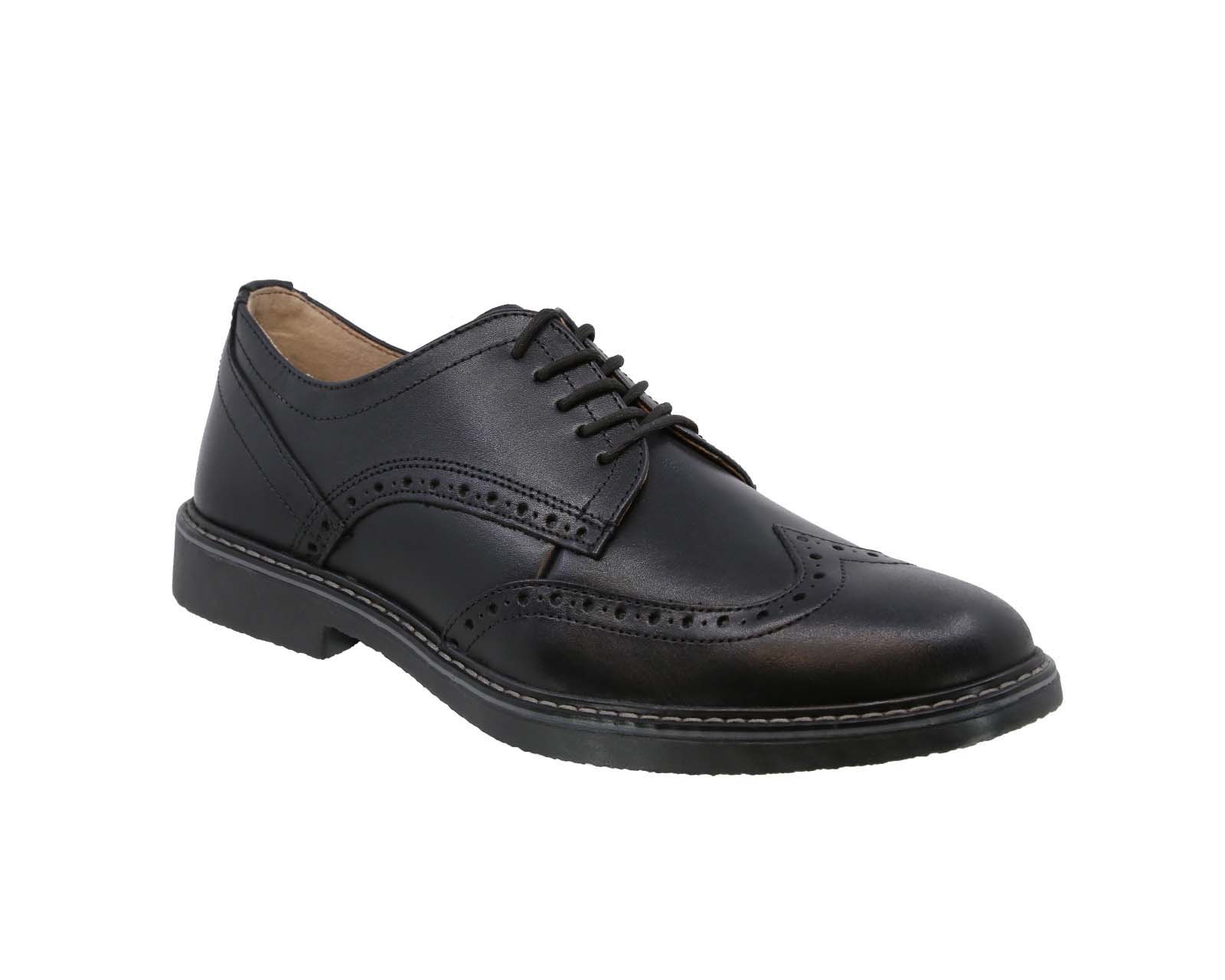 Zapato Bostoniano Triples de Piel Enzo 35804 Negro para Hombre