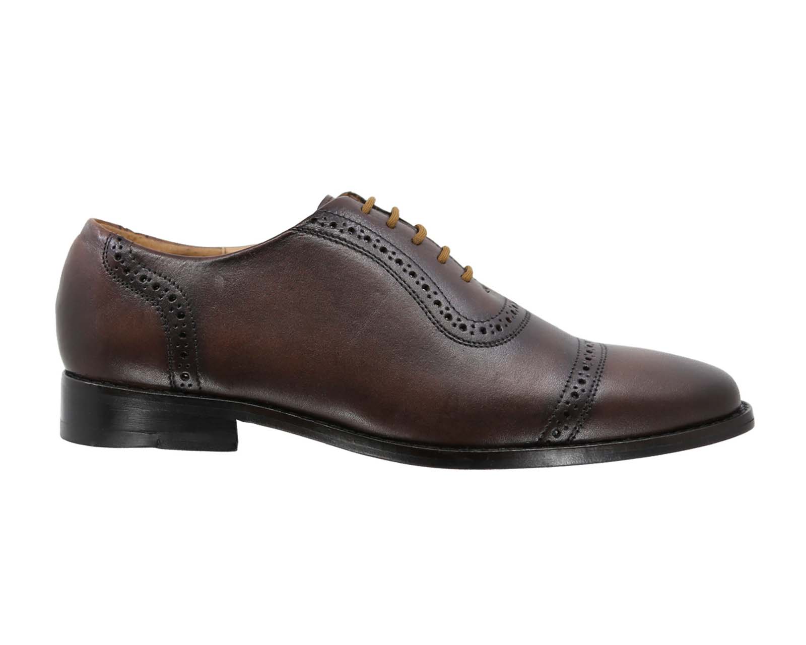 Foto 2 | Zapato Bostoniano Suela de Cuero Triples Firenze 36151 Caoba para Hombre