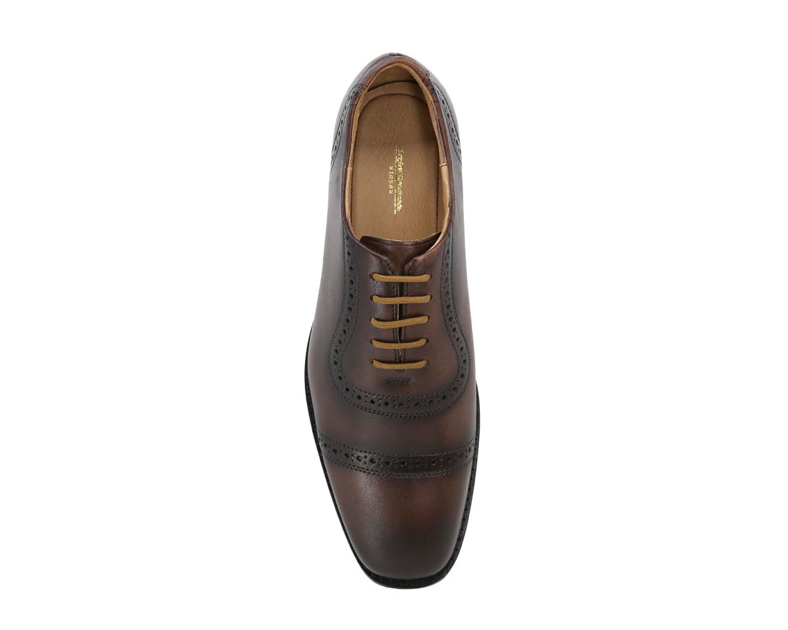 Foto 6 | Zapato Bostoniano Suela de Cuero Triples Firenze 36151 Caoba para Hombre