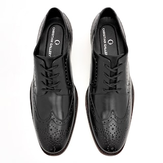 Foto 3 | Zapatos de Vestir Christian Gallery Negros para Hombre