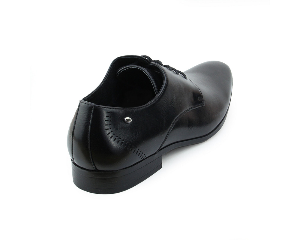 Foto 3 | Zapatos de Vestir Lob Footwear PU Negros para Hombre