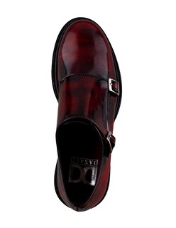 Foto 4 | Monkstrap En Piel Vacuno Vino Con Suela Gruesa Para Hombre