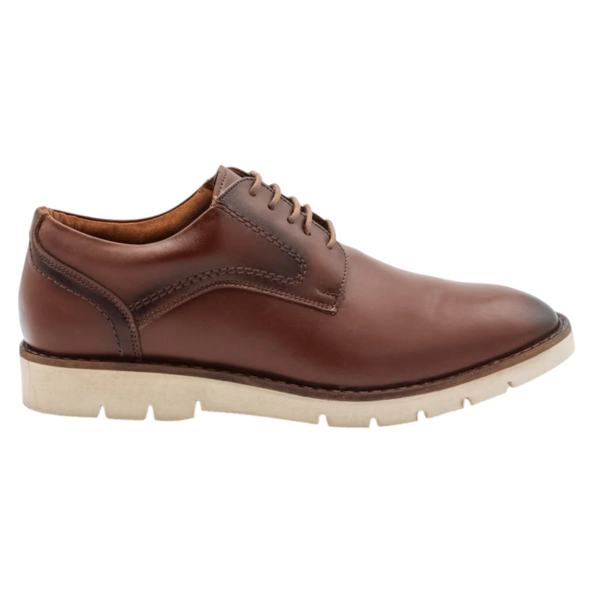 Foto 3 pulgar | Oxfords Exterior Piel Natural Color Café Para Hombre De Rbcollection