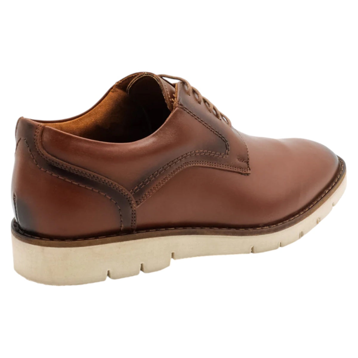 Foto 4 pulgar | Oxfords Exterior Piel Natural Color Café Para Hombre De Rbcollection