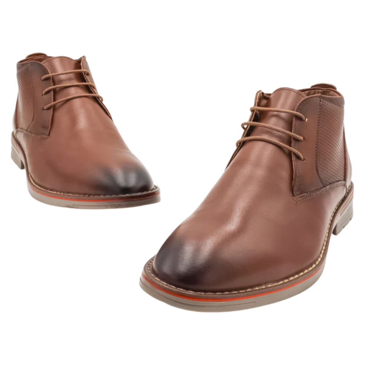 Foto 6 pulgar | Zapatos RBCollection Oxfords Exterior Piel Natural Café para Hombre