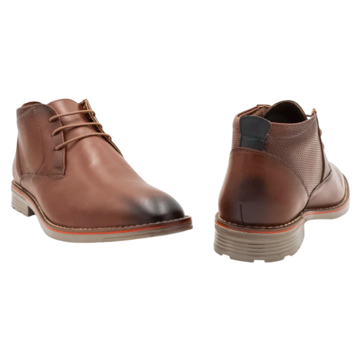 Foto 7 pulgar | Zapatos RBCollection Oxfords Exterior Piel Natural Café para Hombre