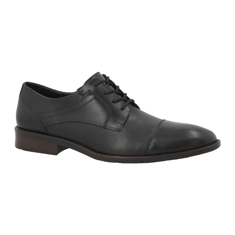 Zapatos Christian Gallery Negro  3020 Para Hombre En Piel Formal Elegante Tallas 25 A 29.5