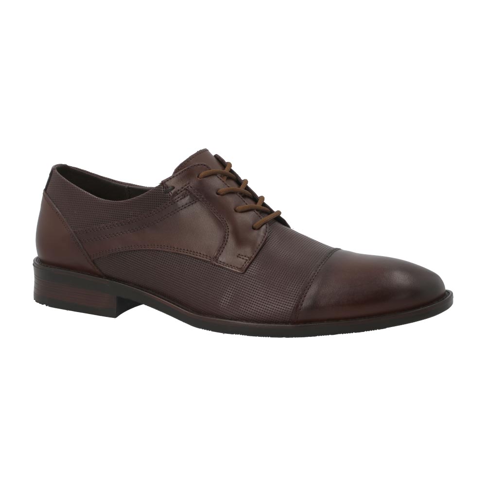 Zapatos Christian Gallery Caoba 3020 Para Hombre En Piel Formal Elegante Tallas 25 A 29.5 Mx