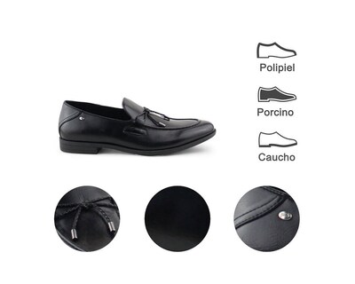 Foto 7 | Vestir Para Hombre Lob Footwear Pu Negro 57804501
