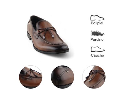 Foto 7 | Vestir Para Hombre Lob Footwear Pu Café 57804502