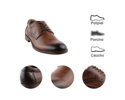 Foto 7 | Vestir Para Hombre Lob Footwear Pu Café 57804511