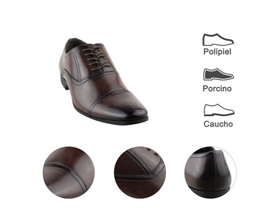 Foto 7 | Vestir Para Hombre Lob Footwear Pu Café 57804504