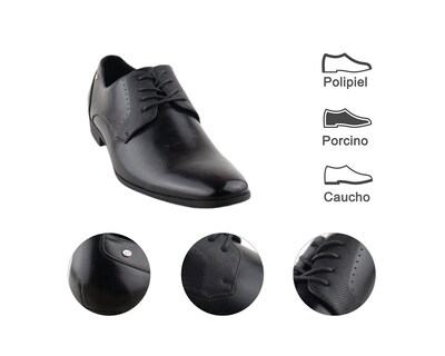 Foto 7 | Vestir Para Hombre Lob Footwear Pu Negro 57804505