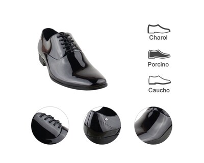 Foto 7 | Vestir Para Hombre Lob Footwear Pu Patent Negro 57804507