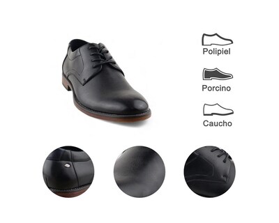 Foto 7 | Vestir Para Hombre Lob Footwear Pu Negro 57804512