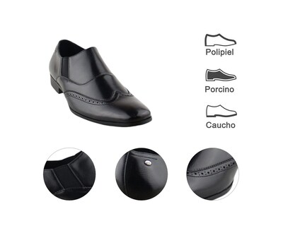 Foto 7 | Vestir Para Hombre Lob Footwear Pu Negro 57804506